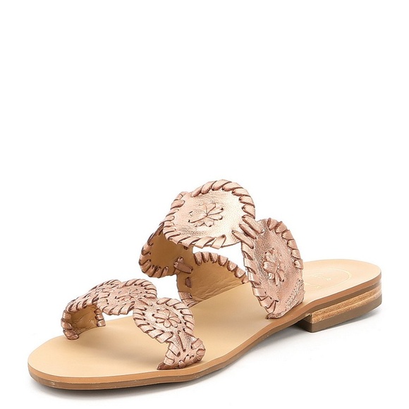 jack rogers rose gold sandals